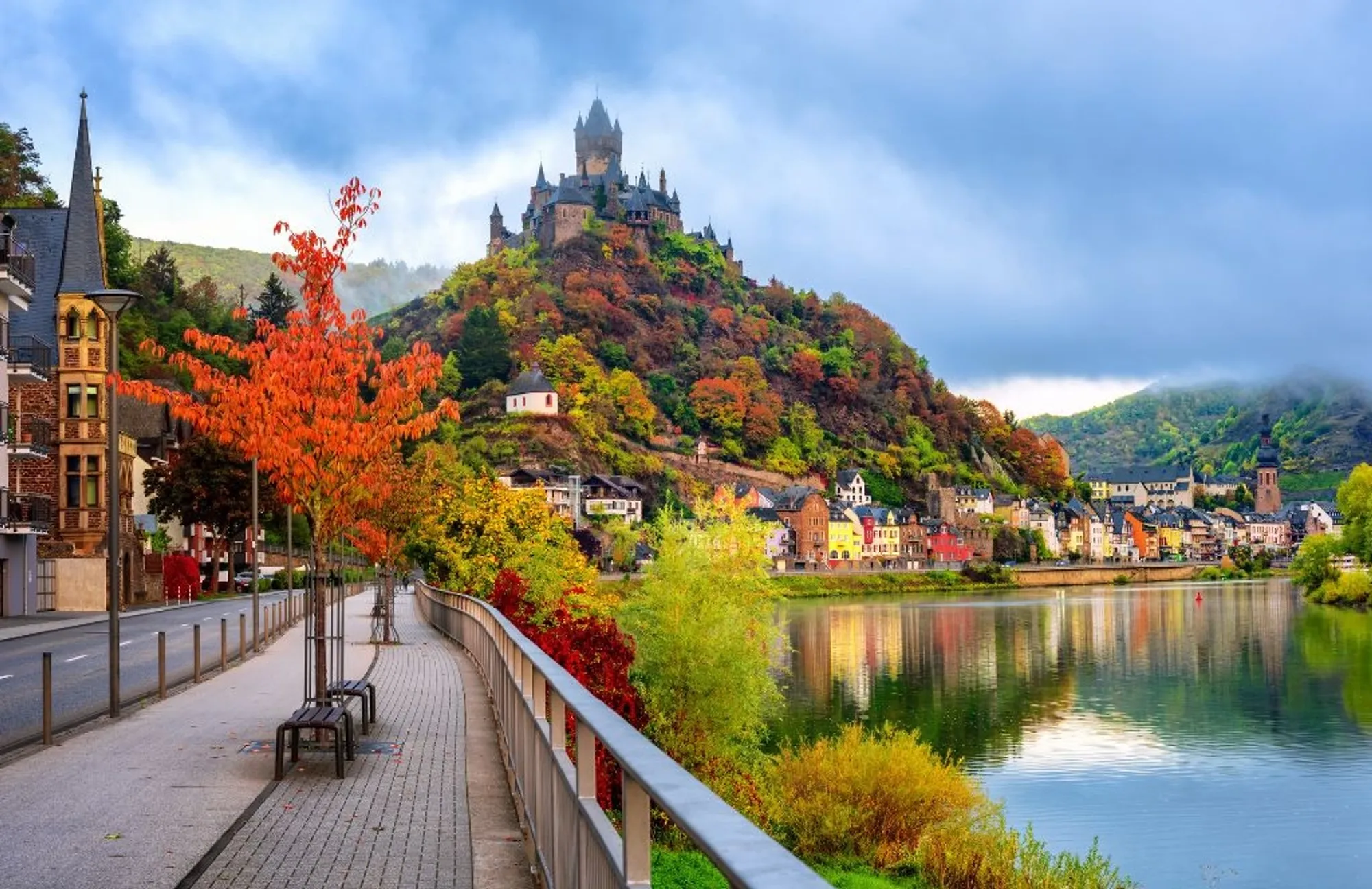 Cochem germany in autumn